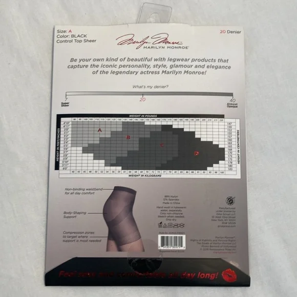 Marilyn Monroe and Laundry luxury sheer tights 20 deniers - Picture 13 of 16